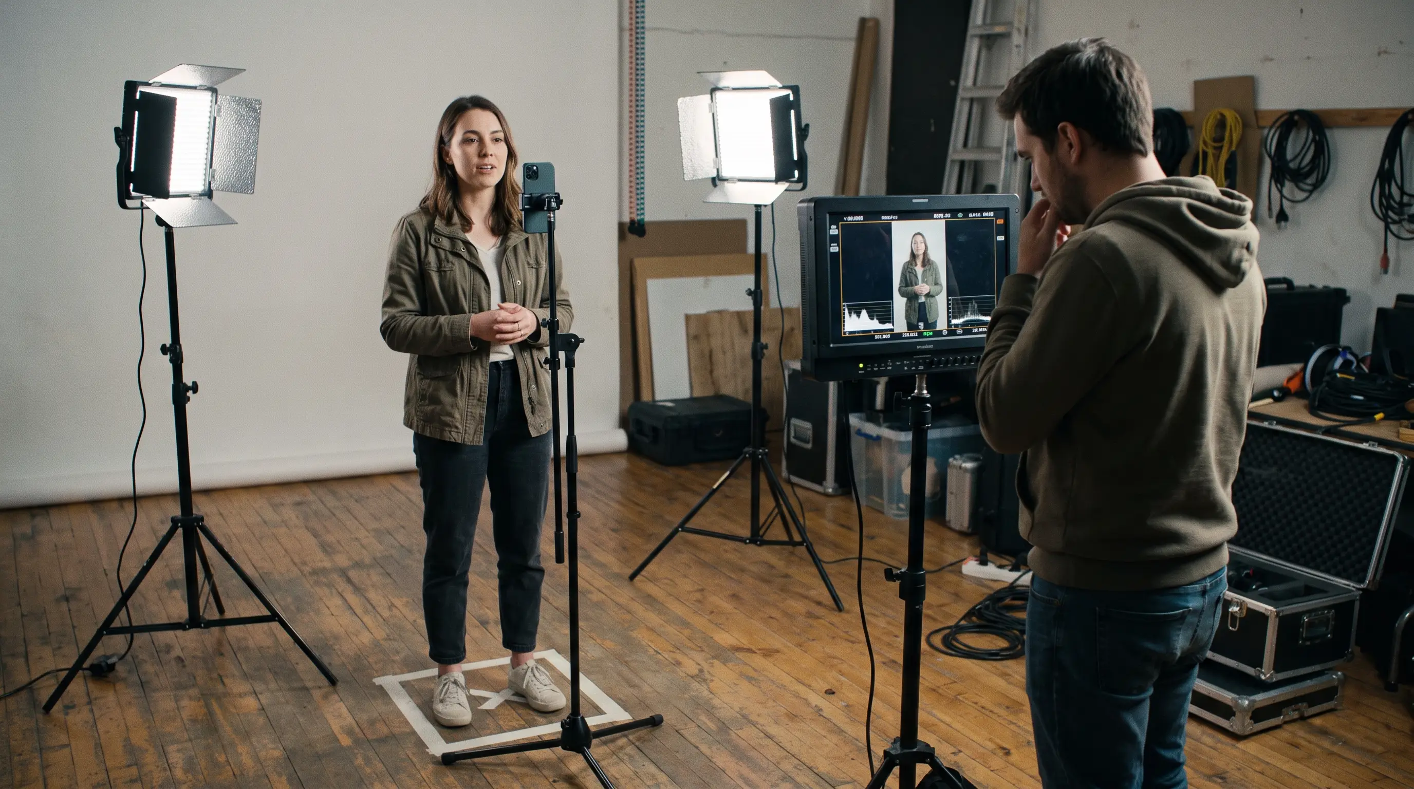Social campaign vertical video shoot